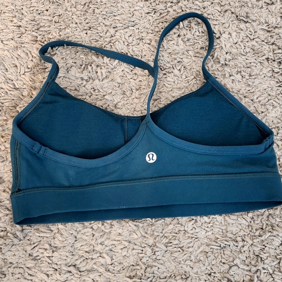 Lululemon Flow Y Bra size 6 in dark teal - Picture 1 of 2